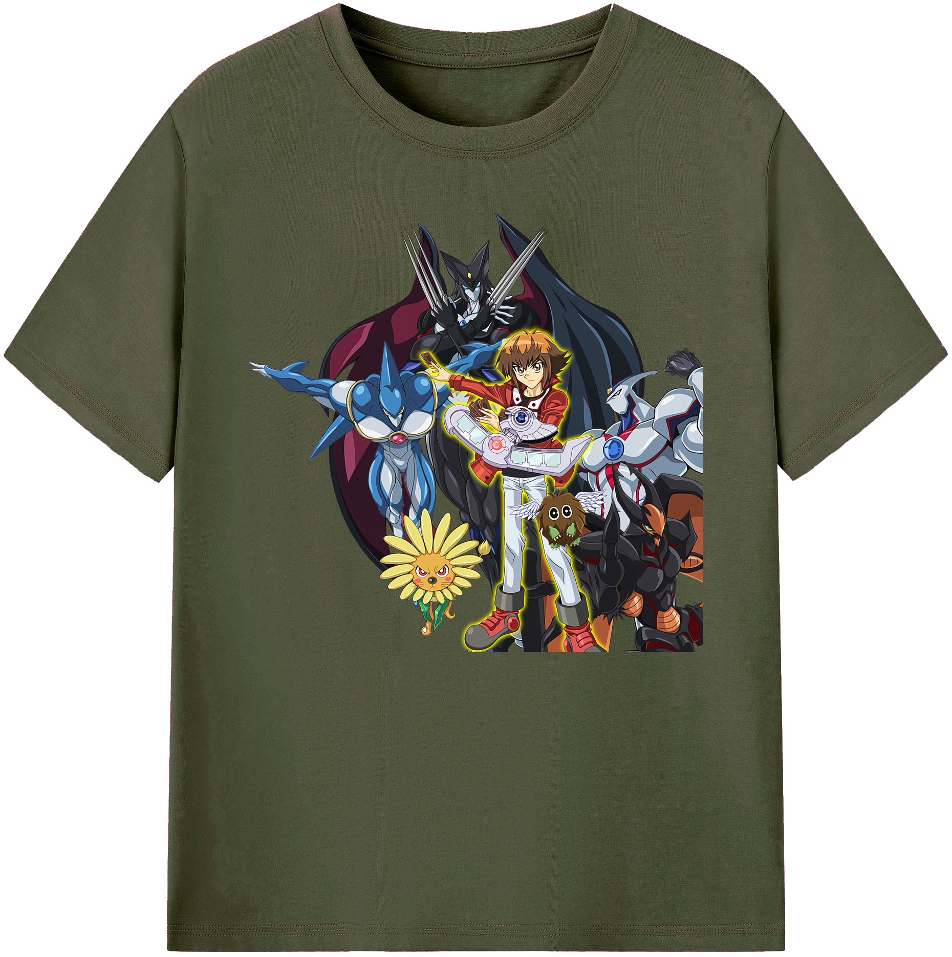（画像用） 遊☆戯☆王 Yu-Gi-Oh! 綿100％ メンズ半袖Tシャツ｜肌触りやわらか＆通気性